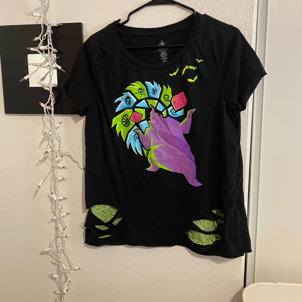 Disney Black T-Shirt with Vibrant Accents
